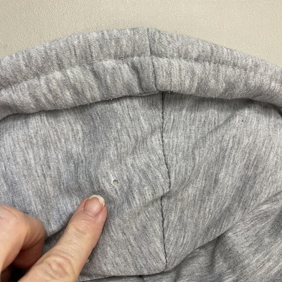 Aeropostale Hoodie Men Large Gray Full Zip 87 Logo Spellout Sweatshirt Retro Y2K - Picture 4 of 16